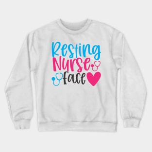 Resting Nurse Face Crewneck Sweatshirt